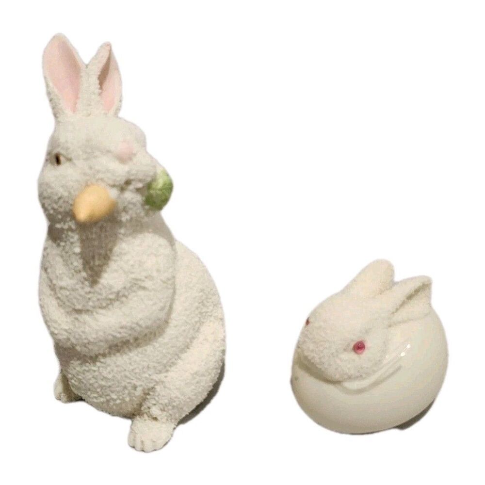 Dept 56 Easter Bunny Rabbit Figurines Vintage